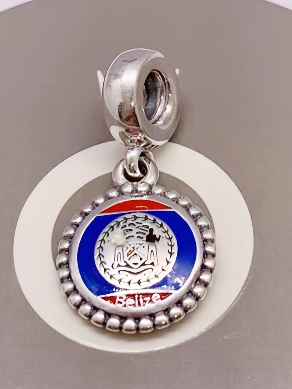 Pandora Belize Flag Charm S925 Sterling Silver Jewelry